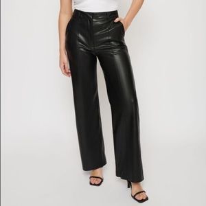 Dynamite faux leather wide leg pants